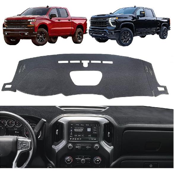 Dash Cover Dashboard Fit for GMC Sierra 1500 2500HD 3500HD Accessories, Dash Cover Mat for Chevy Chevrolet Silverado      2024 2025 Nonslip Sunshade серый