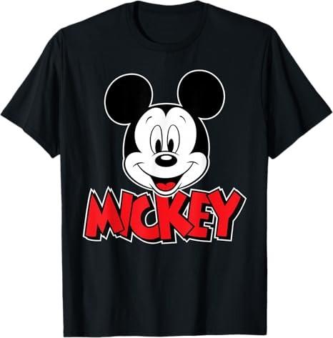 Mickey Mouse Face Black TShirt S