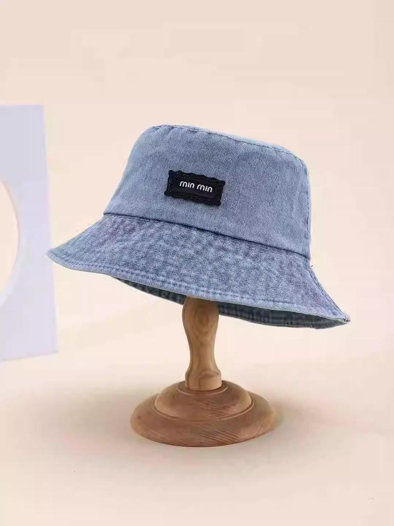 Women Bucket Hat Spring Summer Hats For Men Washed Denim Cloth Vintage Fashion Sunshade Sun Hat Bob Cap Man New Korean Style