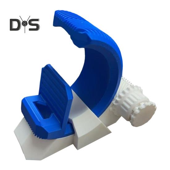 

Подставка для телефона с 3D-печатью, елочка, полукруглый держатель для телефона, универсальная подставка с регулируемым углом наклона для дома, путешествий и использования на открытом воздухе синий/белый