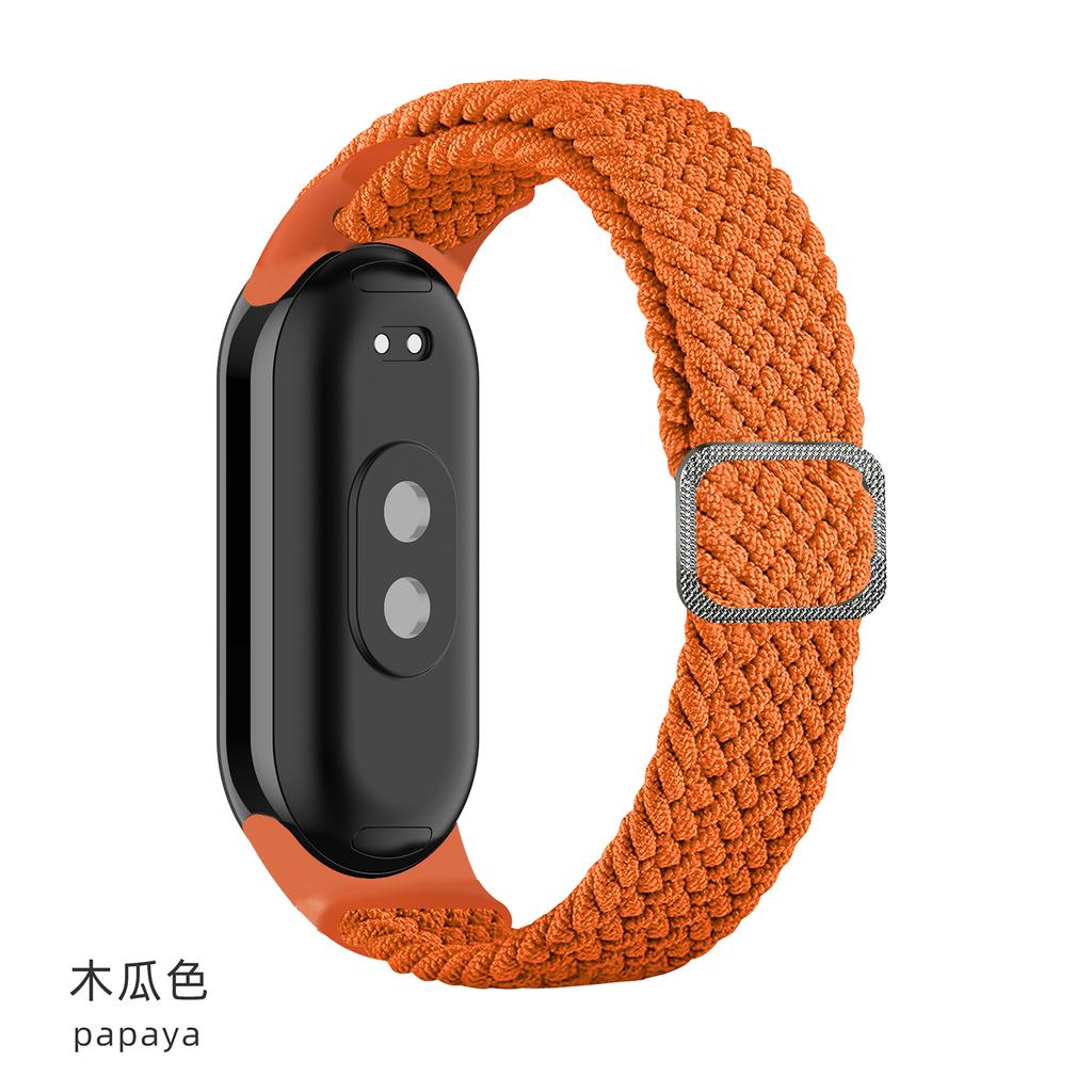 Strap for Xiaomi Mi Band 10 9 8 Elastic Braided Solo Loop Adjustable Buckle Replacement correa bracelet for Miband 4 3 5 6 7