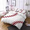 Baseball Three-Piece Quilt Cover Digital Printing Bedding Set Bed Cover