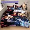 Jujutsu Kaisen Magic Battle Print 3Pcs Bedding Setduvet Cover With 2 Bedropillowcase Home Birthday Gift
