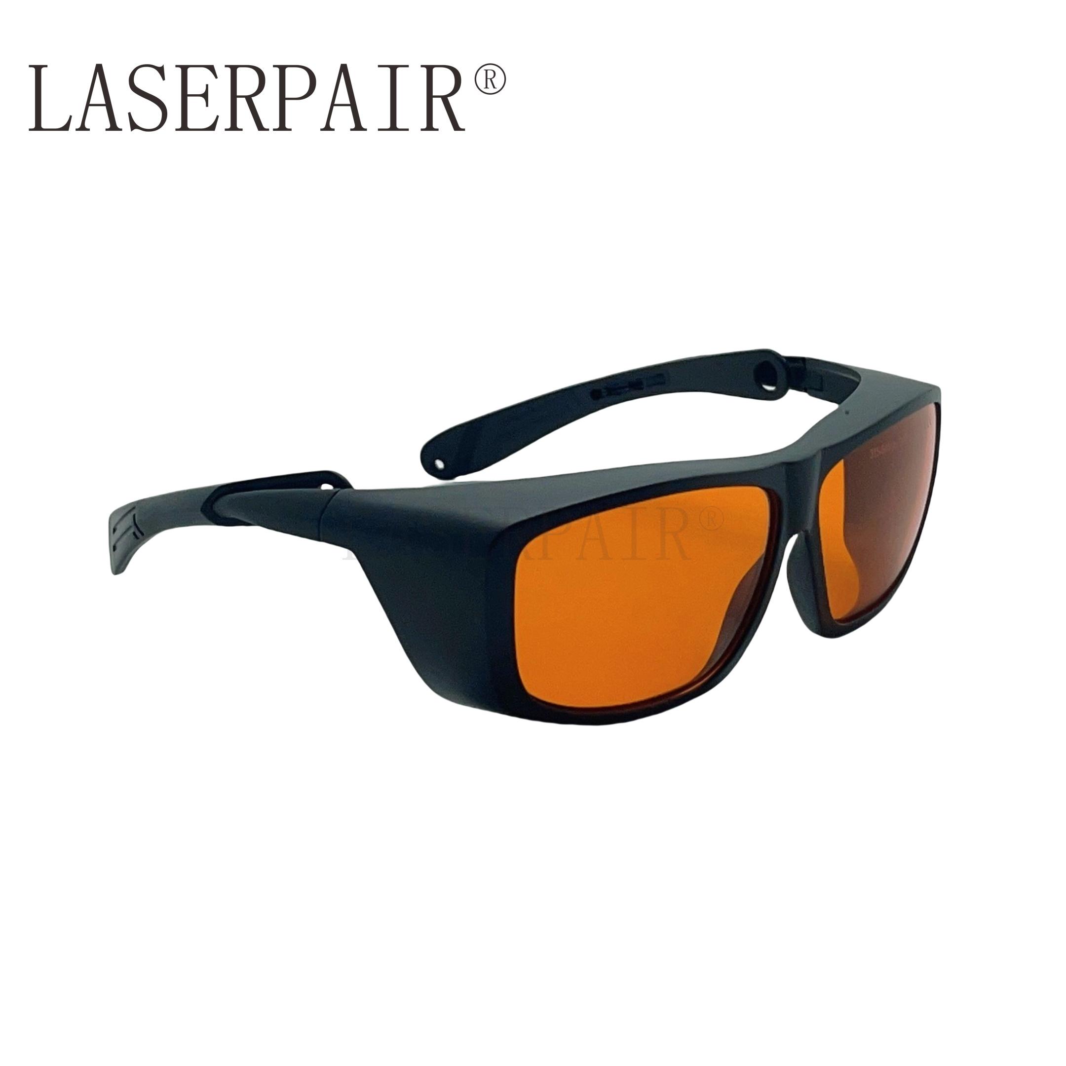 OD7+ Popular Laser Safety Goggles Ultraviolet Excimer Green Laser Eye Protection ABSORPTION 180-534nm Glasses (Orange,safety glasses) оранжевый
