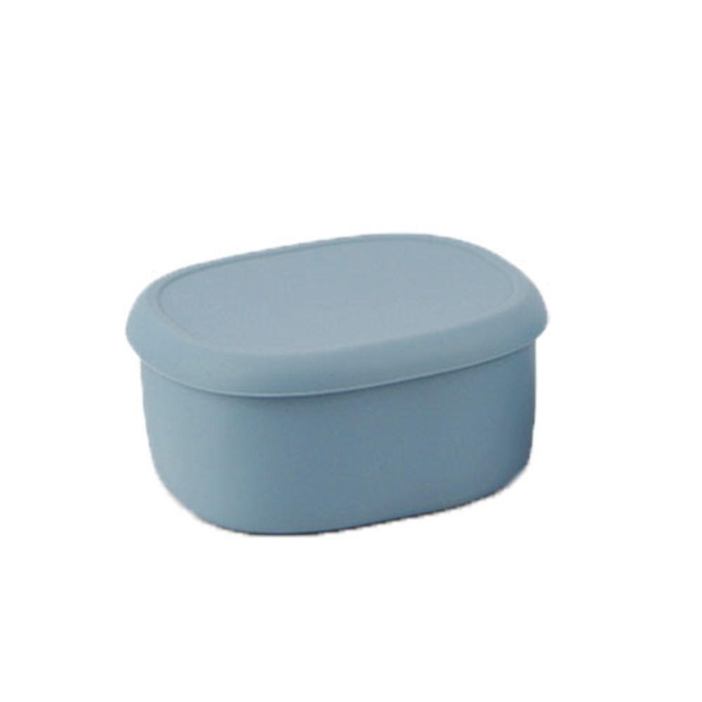 Oval Food Storage Box Heat Resistance Food Container Salad Box Silicone Lunch Box  Travel