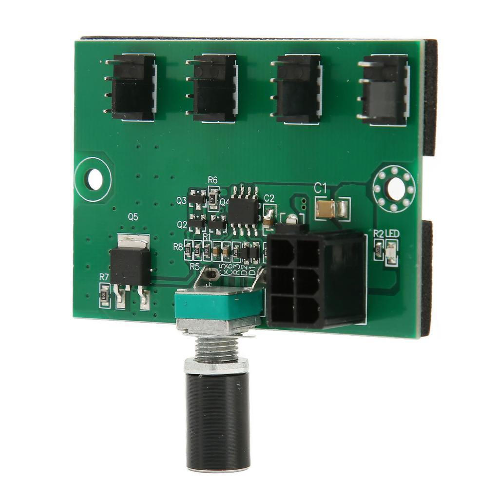 Chassis Fan Speed Controller Fan Speed Controller Hub DC 12V PWM 4 Channel Fan Adapter for 4pin