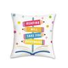 4Pcs, Reading Book Pillowcase, Reading Room Classroom Decoration Cushion Cover Decoration