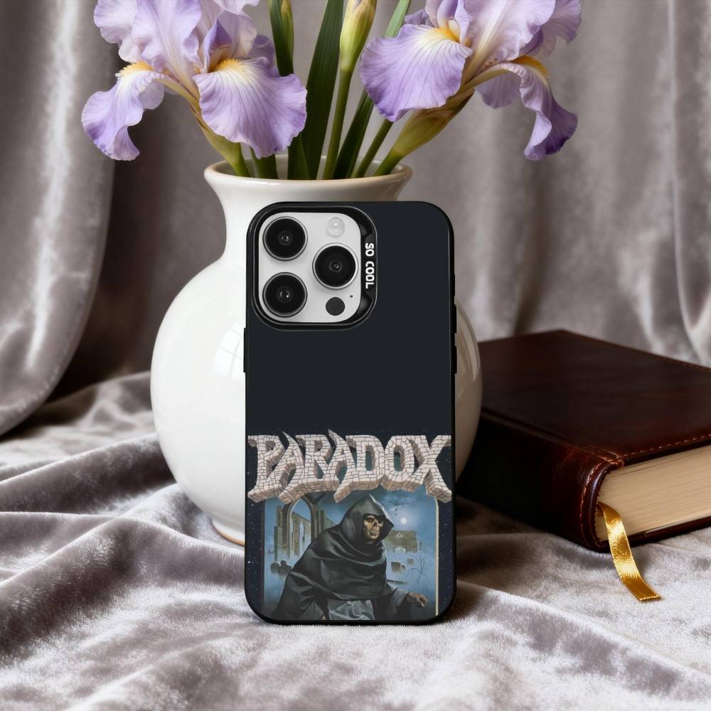 Punk T-The P-Paradox Band Phone Case For iPhone17,16,15,14,13,12,11 Plus,Pro Max Black Candy Silver Phone Case