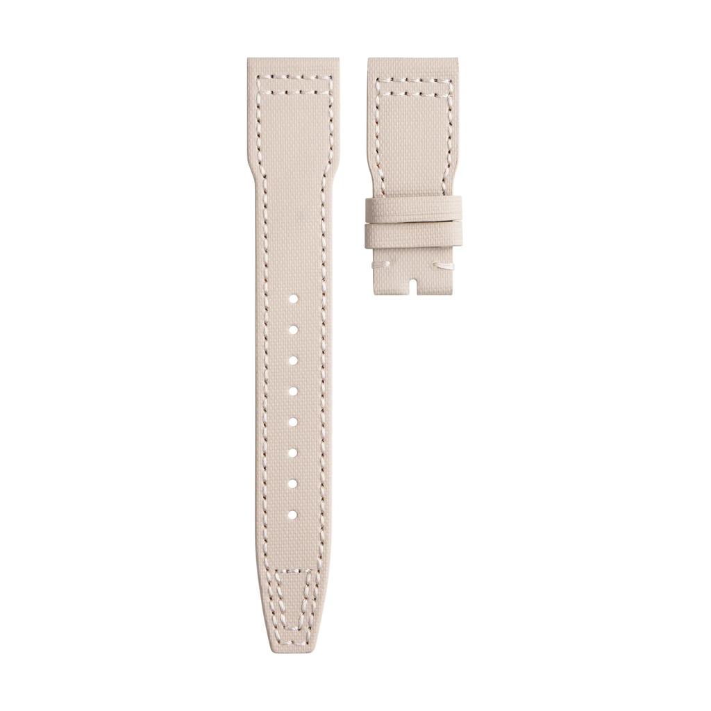 Nylon Front Calfskin Leather Back 20mm 21mm 22mm Watch Band For IWC Strap Pilot SPITFIRE MARK18 Portofino TOP GUN Belt Universal