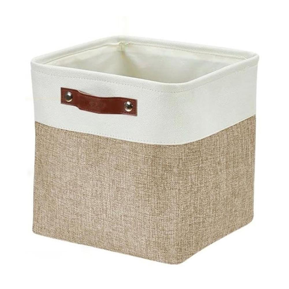 Home Decor Organized Living Space 27x27x27cm Foldable Bins Available In White Compact Storage Lightweight Design