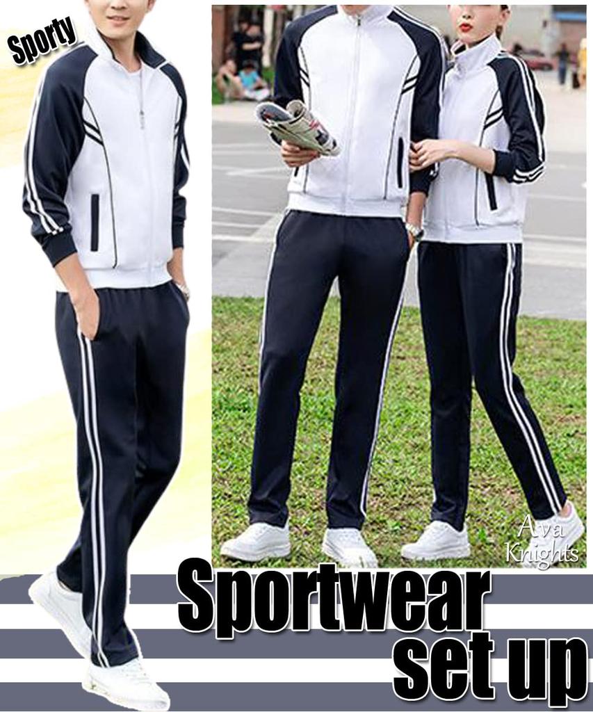 Jersey Top and Bottom Set Setup Sportswear Pullover Half Sleeve Skipper Choker Layering Slimming Mini Dress Navel Baring 2way 3way Briefs Line