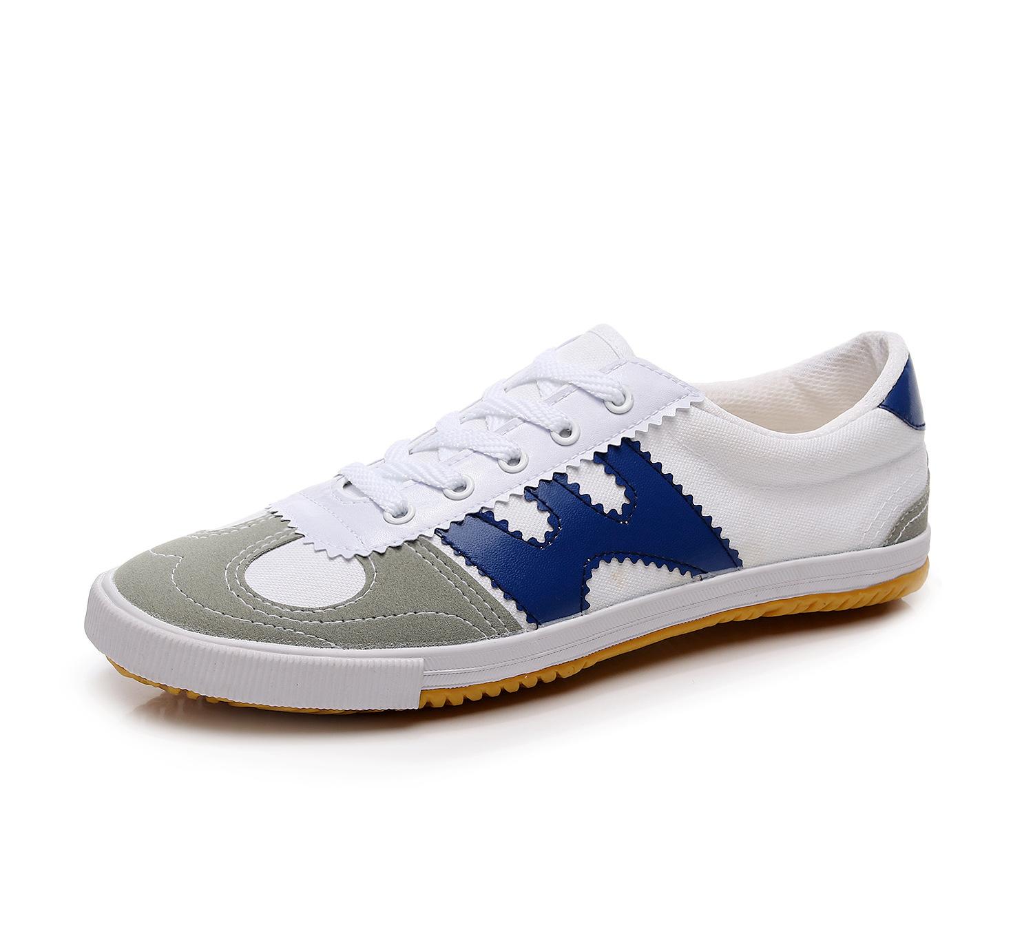 

Новые спортивные парусиновые туфли для весны и осени, нескользящие кроссовки для тренировок на мягкой подошве из говяжьей кожи, одинаковые для студентов мужского и женского пола 46