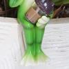 Cartoon Frosch Figur hält Vase Milchtee Frosch Statue Harz Tier