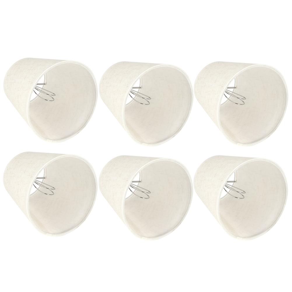 6PCS Nordic Simple Cloth Lamp Shades Art Decor Light Shade Lampshades for E14 Wall Lamp Chandelier