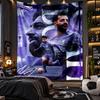 Wandtapijt Mohamed Salah Print Doek voor Woonkamer Slaapkamer Huisdecoratie