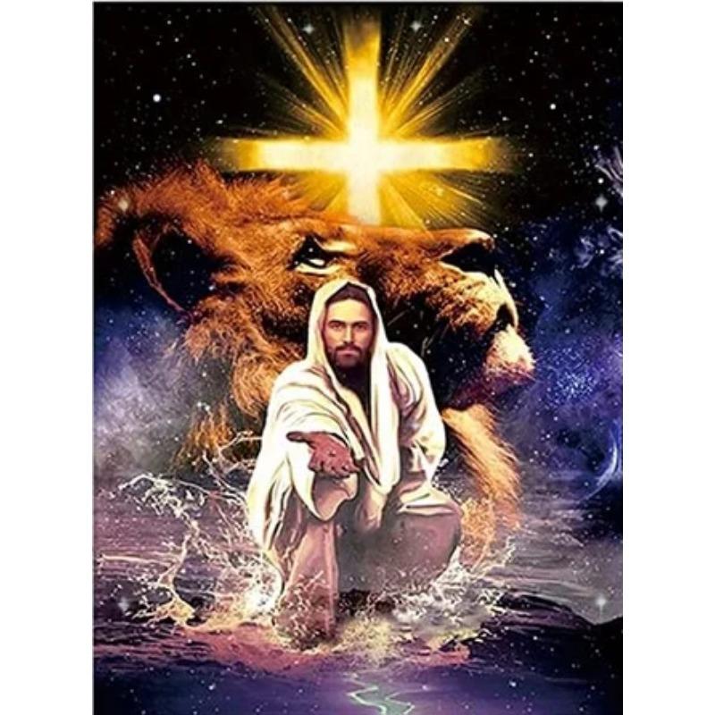 Vintage Risorto Gesù Croce Religione Cristiana Arte da Parete Pittura su Tela Poster Stampa Soggiorno Immagini Grandi Arredamento Casa Moderno