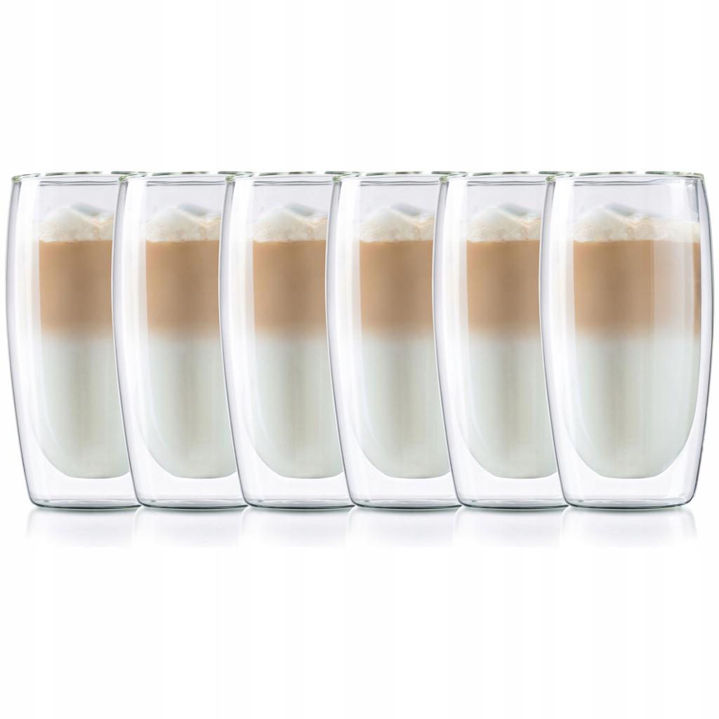 THERMAL GLASSES FOR LATTE MACCHIATO 350ml 6 pcs