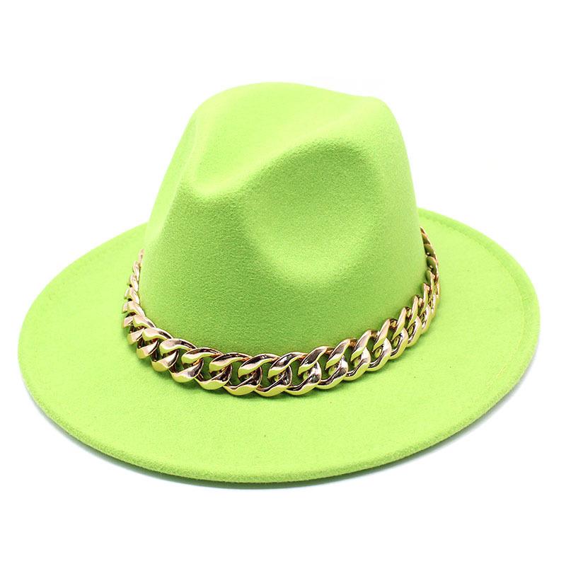 Hat Ladies Jazz Hat Seasonal British Chain Retro Top Hat Ladies Wool Gentleman Hat