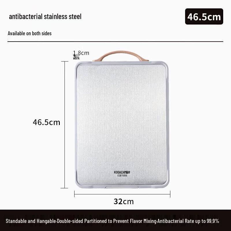 Kangbaha Antibacterial 201 Stainless Steel Cutting Board