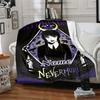 Custom 1pc Wednesday Addams Family Blanket, Soft And Comfortable Blanket, Casual Warm, Camping Travel Blanket, Birthday Gift Q912194
