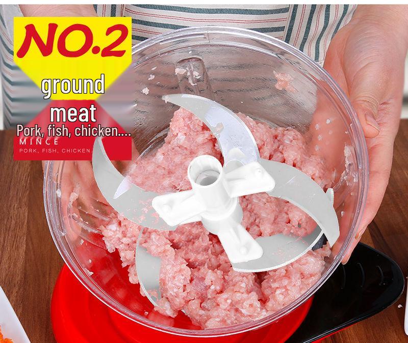 Hand-Cranked Meat & Vegetable Grinder for Kitchen Use