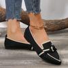 Women's Light comfortable Loafers Bow tie Ballet Flats Pointed Toe Soft Barefoot Flats Knitted Multicolor Casual Ballerina