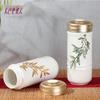 Qian Tang Xuan Gilded Golden Bamboo Ceramic Travel Mug