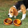 foldable Travel Dog Bowl Foldable Silicone Puppy Feeder Portable 2-in-1 Leak-Proof Lightweight Folding Silicone Dog Feeding Bowl
