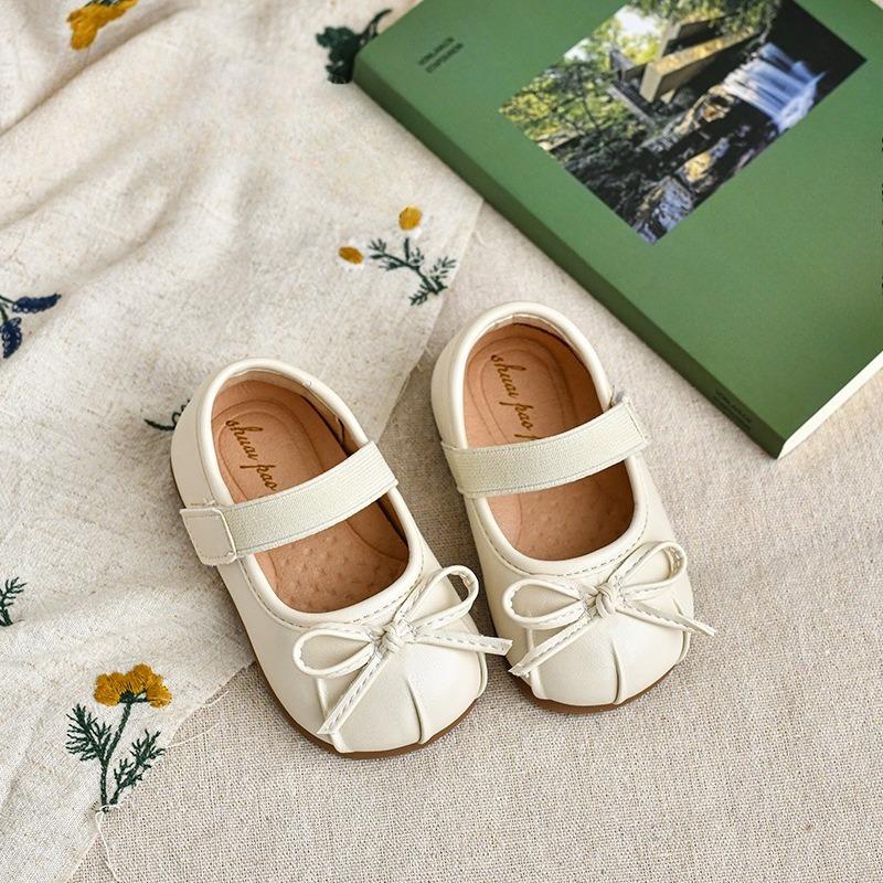New Style Children s Shoes - Versatile Girls Shoes - Single Shoes - Baby Walking Shoes 15 бежевый
