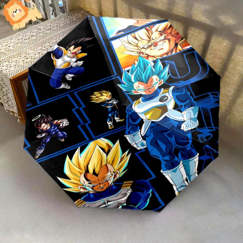 1 PC Automatic Folding Umbrella - Dragon Ball Super Pattern Portable Foldable Design With 8 Ribs Christmas Birthday Gifts