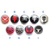 Top Quality 4pcs 60MM Car Wheel Center Hub Cap 3D Logo Emblem Badge NMFHUZREDJU Wheel Cover Rims for Skull Head Cross Bones Octopus Hydra