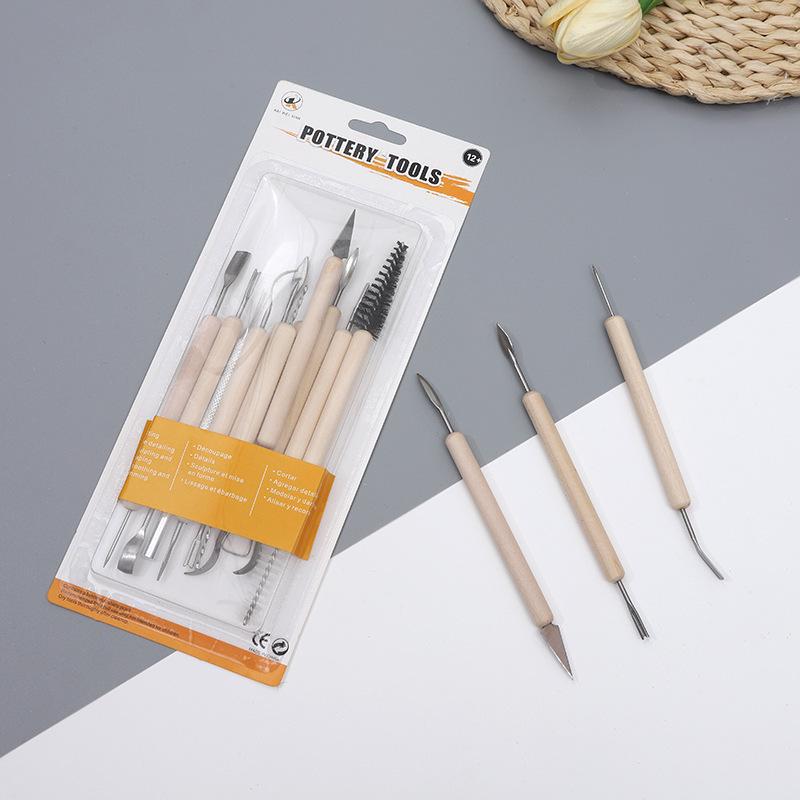Cross-Border Polymer Ceramic & Pottery Sculpture Tool Set