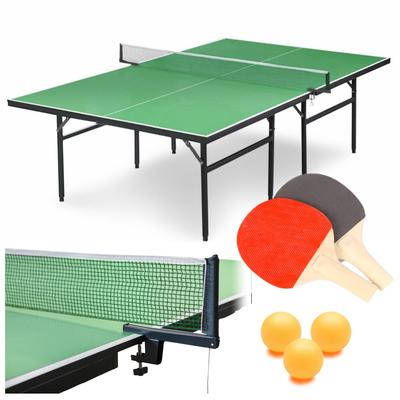 Table Tennis Table Ping Pong Set Net Paddle Balls Father's Day