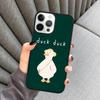 Funny Cartoon Duck Phone Case For iPhone 17 Air 16 16e 15 13 14 Pro Max 11 12 Plus 2022 MAX Shell Cover coque