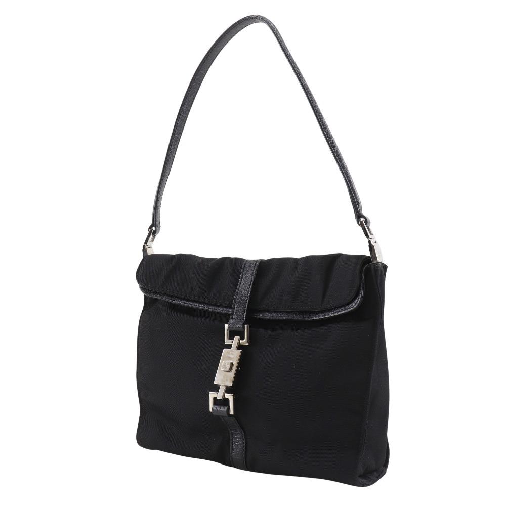 GUCCI Jackie Shoulder Bag 001.3734.200047 black Nylon canvas Women Used