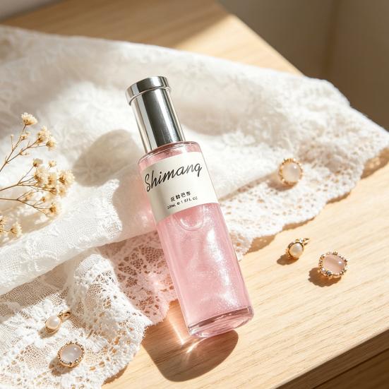 30ML Women Glitter Perfume Natural Floral Fruity Woody Long-lasting Fragrance Neck Wrist Hair Body Liquid Perfume Spray Gifts for Her
