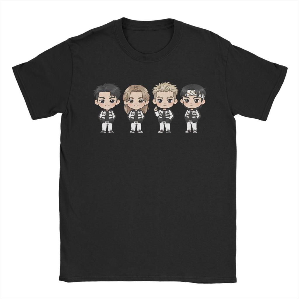 LNGSHOT chibi Ohyul Ryul Woojin Louis T-Shirt Unisex Lustige Baumwoll-T-Shirts Rundhals Kurzarm T-Shirts Übergrößen Kleidung