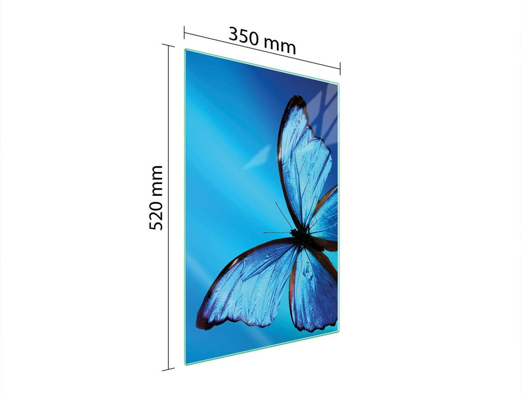 SZKLANA DESKA DO KROJENIA 35x52 MOTYL