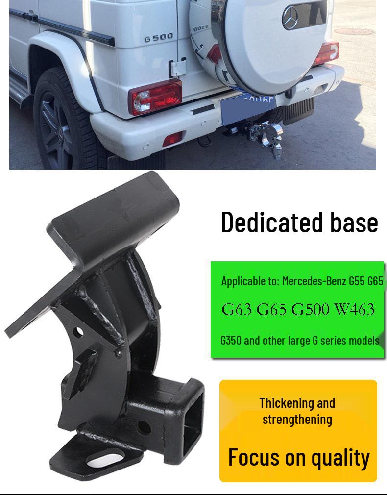 Compatible Tow Hook Support for 19 Mercedes-Benz G-Class Models, Including G500, G63, G350, W463 - Modified Trailer Hitch.