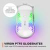 SteelSeries Gaming-Maus Kabellos Aerox 3 Snow Kabellos Ultraleicht TRUEMOVE AIR Sensor Quantum Wireless-Technologie IP54-Standard Wasserdicht Staubdicht