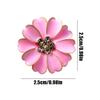 Flower Shaped Petal Rhinestone Cufflinks for Sewing Jeans Dress Fabric Blouse Button Cover Cufflinks Buckle Clip