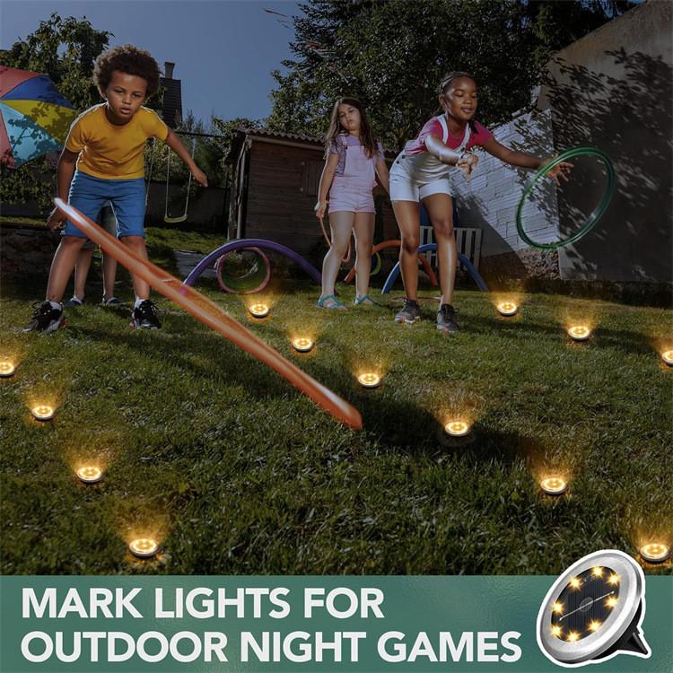 Outdoor Solar Garden Lights With Stainless Steel Embeded Design For Pathway Illumination
