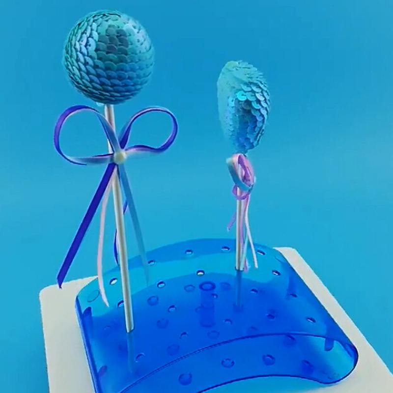 

Acrylic 20 Holes Cake Pop Lollipop Cupcake Display Stand Holder Tower Bases Diy синий