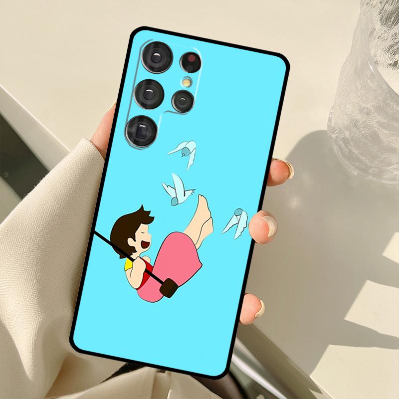 Capa de desenho animado Heidi para Samsung Galaxy S23 S22 Ultra S20 FE Note 20 Note 10 S8 S9 S10 Plus S21 Ultra