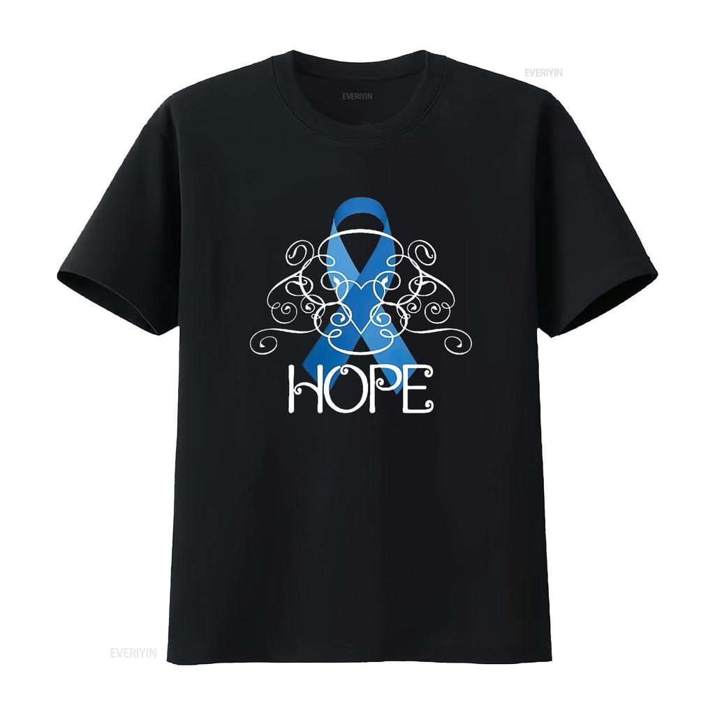 Hope Colon Cancer Awareness Women s T Shirt Black vintage Washed Soft designer clothes Breathable fashion Top For Everyday Wear