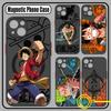 Anime Ones Pieces Luffys Zoros Phone Case For Samsung Galaxy S25 S24 S23 S22 S21 S20 FE Plus Ultra 5G Matte Magnetic