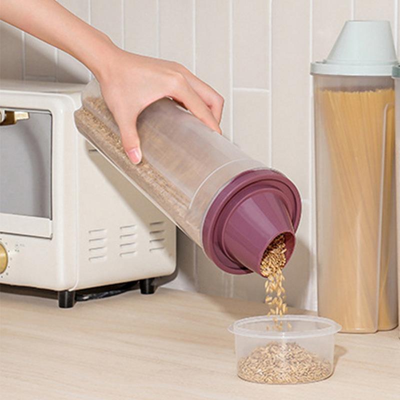 Küchennudel-Aufbewahrungsbox Plastikflasche Transparenter versiegelter Behälter Getreide-Aufbewahrungsbox Haushalts-Aufbewahrungsbehälter Aufbewahrungsbehälter-Etui