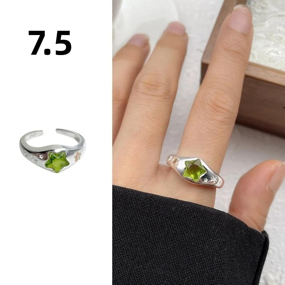 Irregular Shape Crystal Ring Minimalist Handmade Opal Ring Fashionable Gemstone Ring Girls Gift