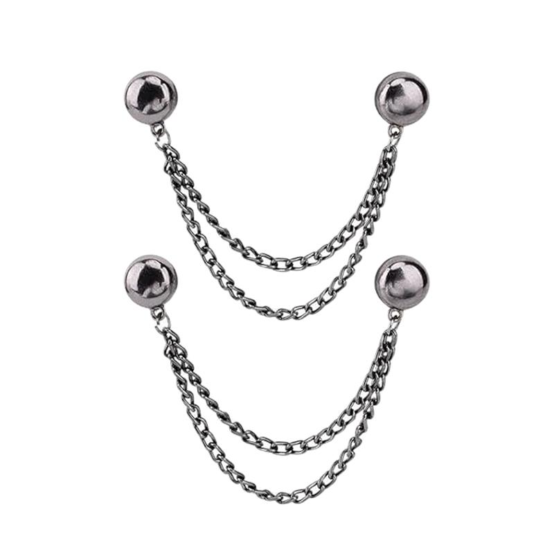 

1/12pcs Sliver Magnetic Adjustable Trouser Legs Clips For Pants Pin Retractable Fixed Leg Pants Loose Button For Jeans Cardigan
