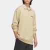 Adidas Graphic Print Loose Long Sleeve Polo Shirt Men Tops Prairie-Brown IK3508